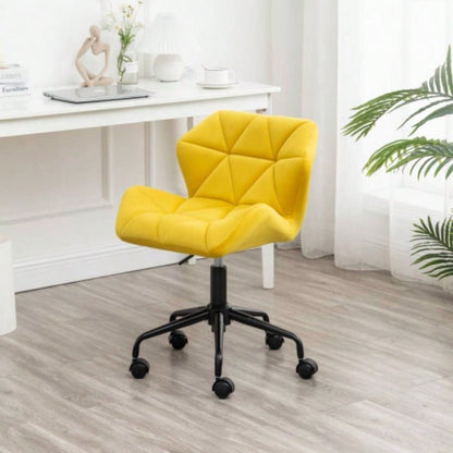 Eldon Tufted Adjustable Swivel Office Chair, Blue