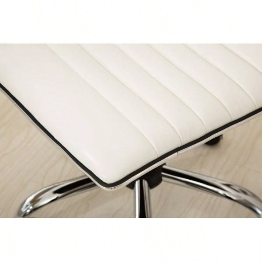 Fremo Chromel Adjustable Lift Office Chair, White