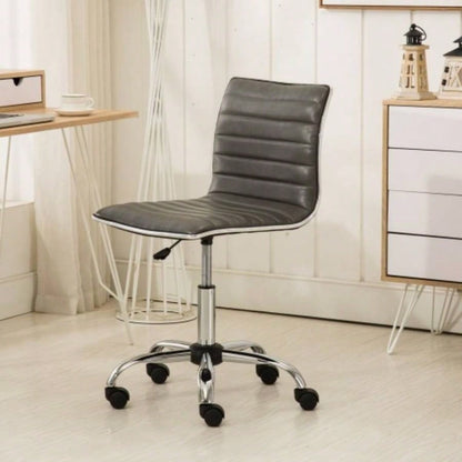 Fremo Chromel Adjustable Lift Office Chair, White