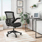 Techni Mobili Stylish Mid - Back Mesh Office Chair with Adjustable Arms, Black