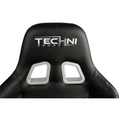 Techni Sport TS - 5100 Ergonomic High Back Racer Style PC Gaming Chair, Black
