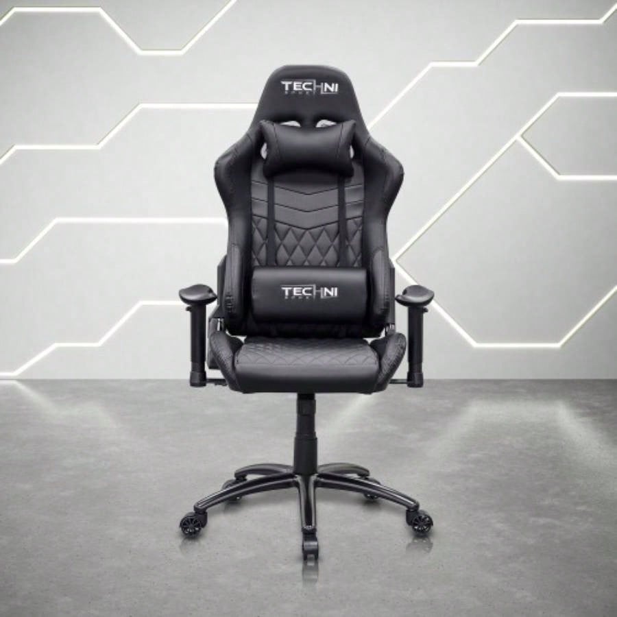 Techni Sport TS - 5100 Ergonomic High Back Racer Style PC Gaming Chair, Black