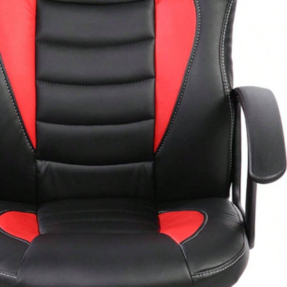 Techni Mobili Kids Gaming and Student Racer Chair with Wheels, Red