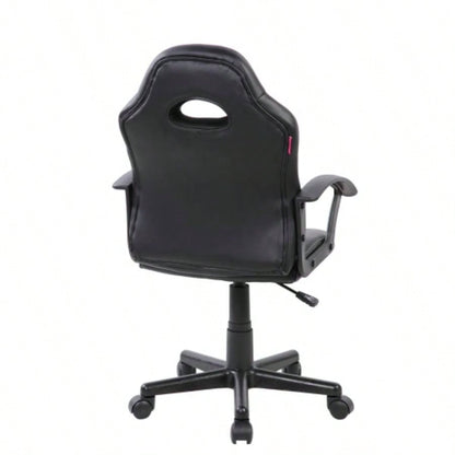 Techni Mobili Kids Gaming and Student Racer Chair with Wheels, Red