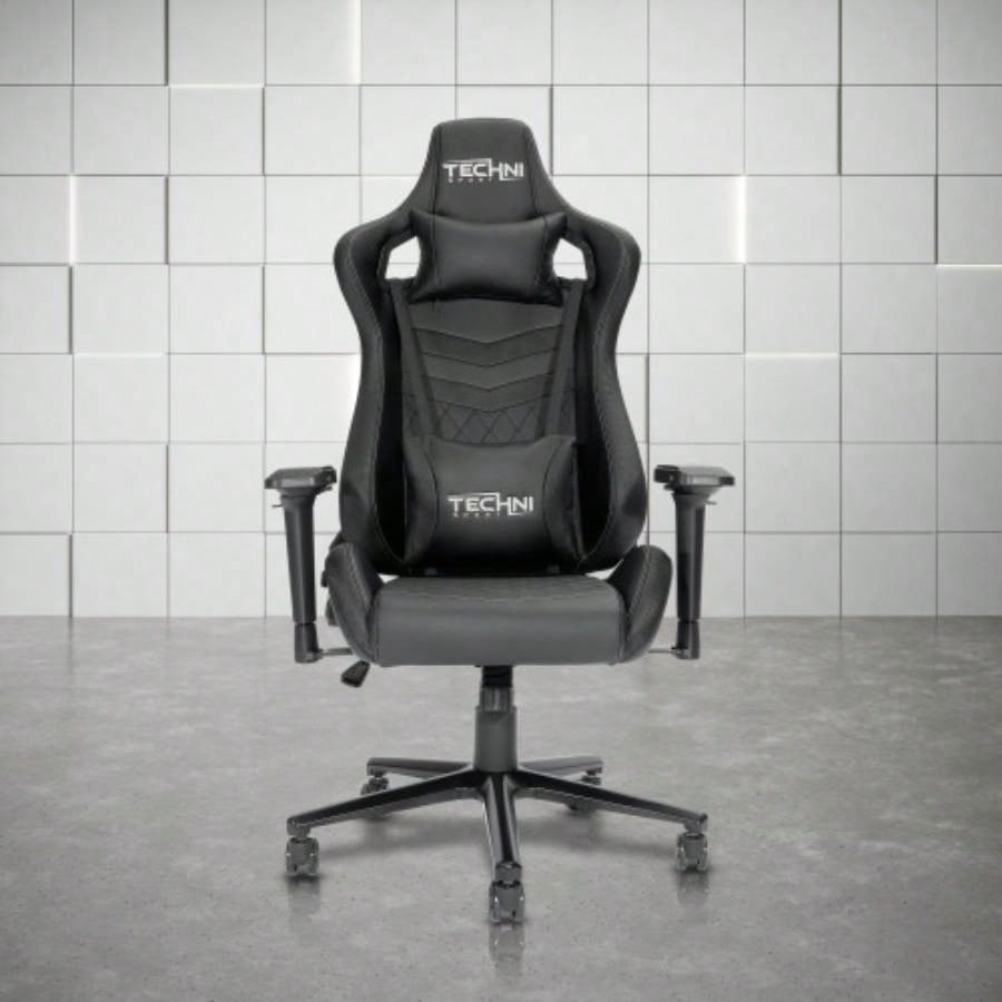 Techni Sport TS - 83 Ergonomic High Back Racer Style PC Gaming Chair, Black