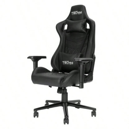 Techni Sport TS - 83 Ergonomic High Back Racer Style PC Gaming Chair, Black
