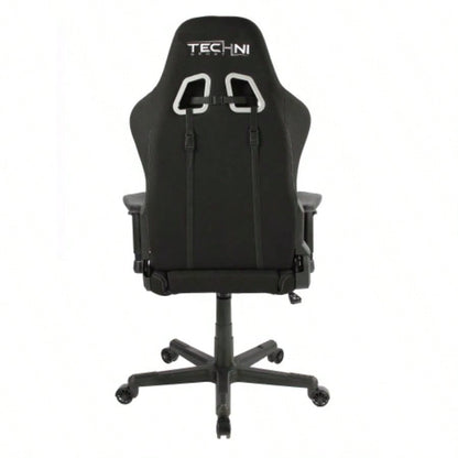 Techni Sport TS - F44 Fabric Ergonomic High Back Racer Style PC Gaming Chair, Black
