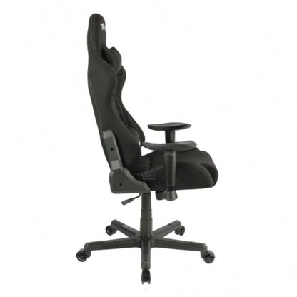 Techni Sport TS - F44 Fabric Ergonomic High Back Racer Style PC Gaming Chair, Black