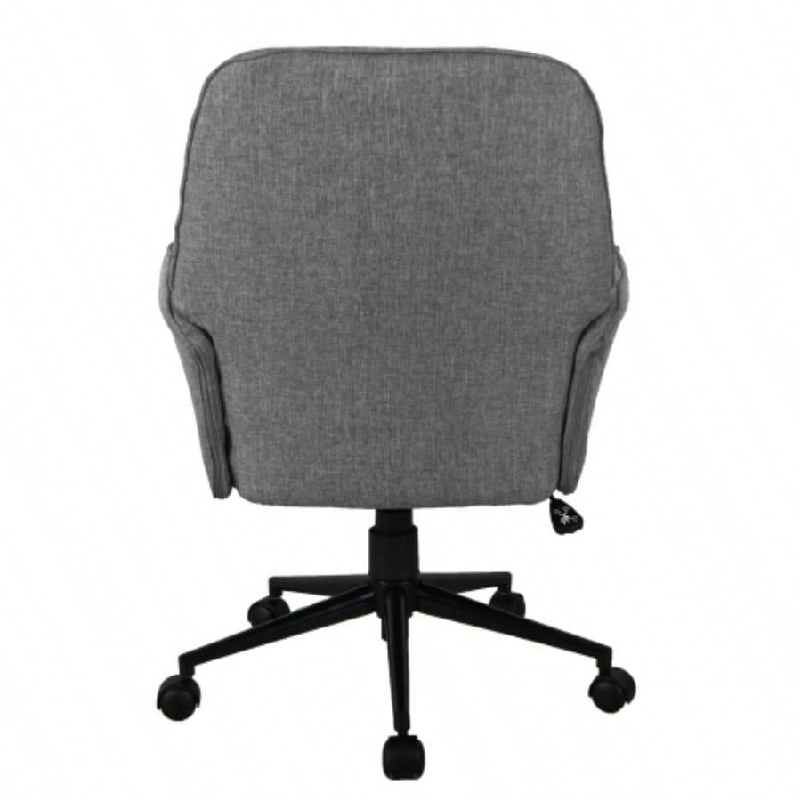 Techni Mobili Modern Upholstered Tufted Office Chair with Arms,