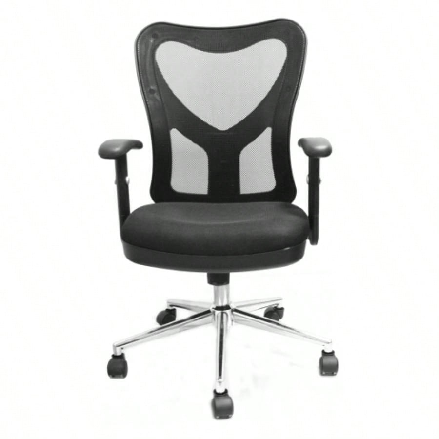 Techni Mobili High Back Mesh Office Chair With Base, Black