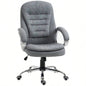 High Back Home Office Chair Executive Computer Chair with Adjustable Height, Upholstered Thick Padding Headrest and Armrest -