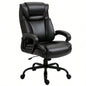 Vinsetto Big and Tall 400lbs Executive Office Chair with Wide, Computer Desk Chair with High Back PU Leather Ergonomic Upholstery, Adjustable Height and Swivel Wheels, Brown
