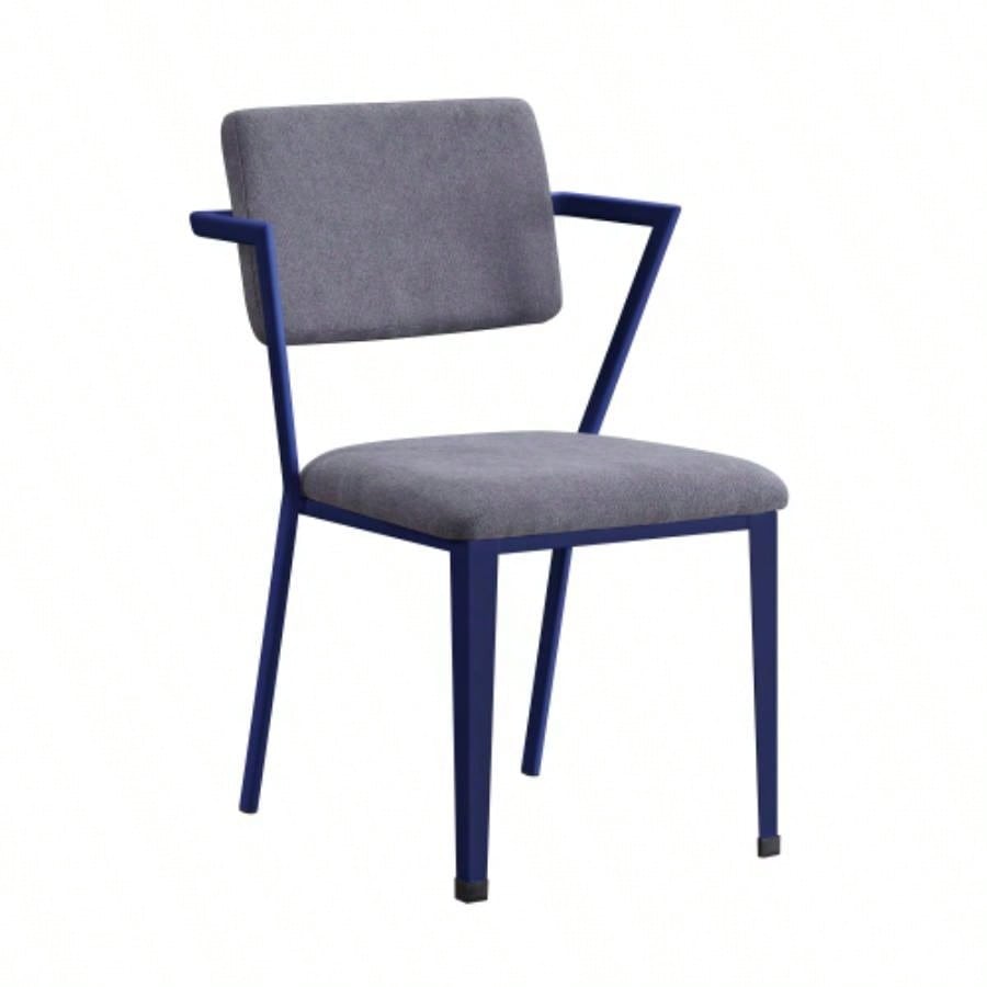 Cargo Gray Fabric White Office Chair
