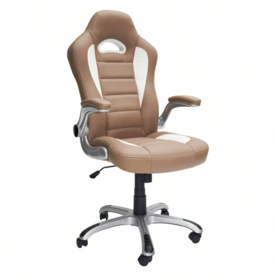 Techni Mobili High Back Executive Sport Race Office Chair with Flip - Up Arms,
