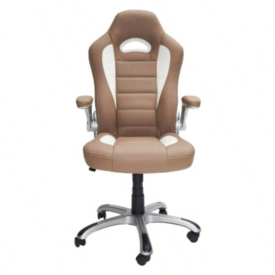 Techni Mobili High Back Executive Sport Race Office Chair with Flip - Up Arms,