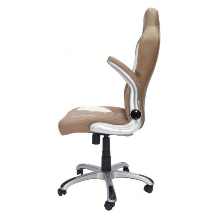 Techni Mobili High Back Executive Sport Race Office Chair with Flip - Up Arms,