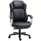 Vinsetto Big and Tall Executive Office Chair with Wide, Computer Desk Chair with High Back Stitching, Adjustable Height Swivel Wheels, Black
