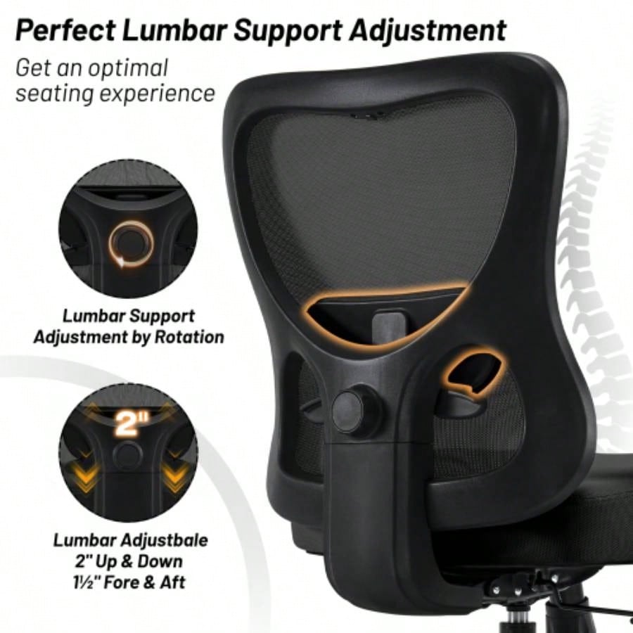 Big Office Chair, Large Ergonomic Executive Chair Heavy Duty People, Computer Desk Task Chair with Wheels, Thick Cushion Chair Home Sturdy, Black