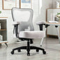 Big Office Chair, Large Ergonomic Executive Chair Heavy Duty People, Computer Desk Task Chair with Wheels, Thick Cushion Chair Home Sturdy, Black