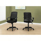 Office Chair, Adjustable Height, Swivel, Ergonomic, Armrests, Computer Desk, Work, Black Mesh, Black Metal, Contemporary, Modern