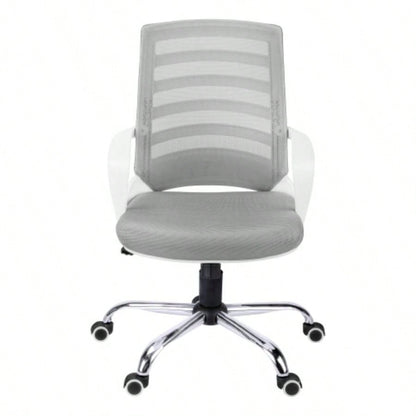 Office Chair, Adjustable Height, Swivel, Ergonomic, Armrests, Computer Desk, Work, Mesh, Metal, Contemporary, Modern