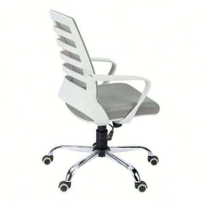 Office Chair, Adjustable Height, Swivel, Ergonomic, Armrests, Computer Desk, Work, Mesh, Metal, Contemporary, Modern