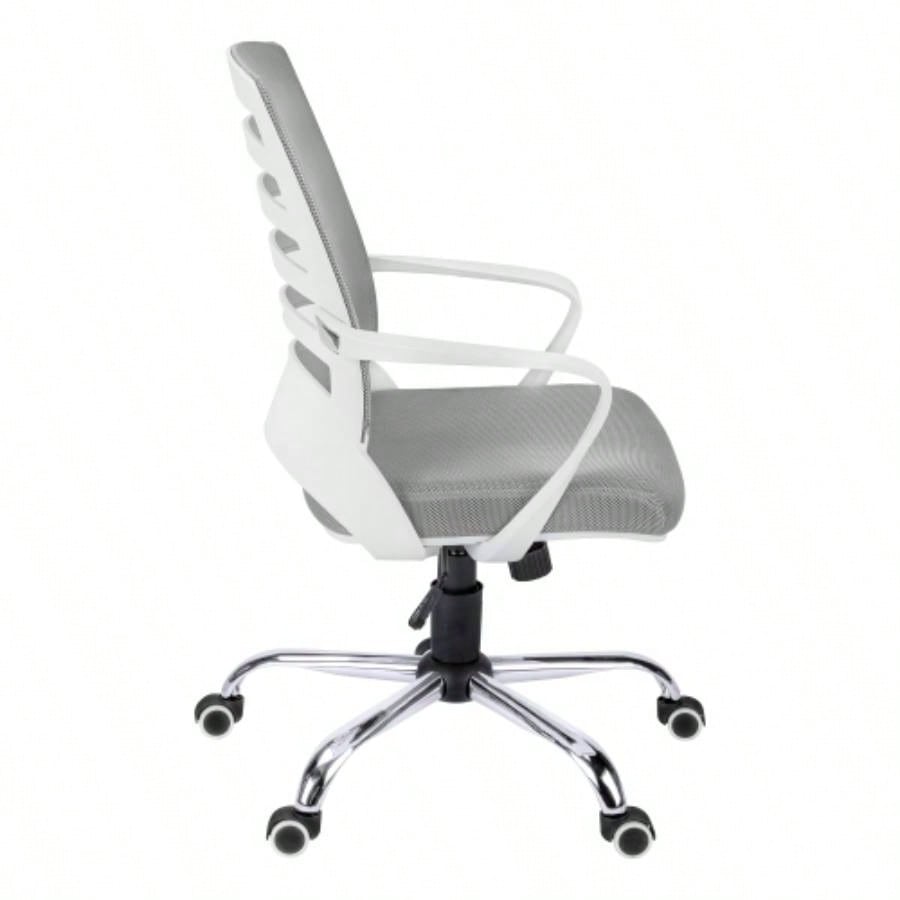 Office Chair, Adjustable Height, Swivel, Ergonomic, Armrests, Computer Desk, Work, Mesh, Metal, Contemporary, Modern