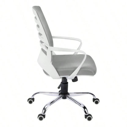 Office Chair, Adjustable Height, Swivel, Ergonomic, Armrests, Computer Desk, Work, Mesh, Metal, Contemporary, Modern