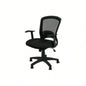 Office Chair, Adjustable Height, Swivel, Ergonomic, Armrests, Computer Desk, Work, Black Mesh, Black Metal, Contemporary, Modern