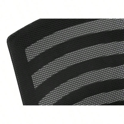 Office Chair, Adjustable Height, Swivel, Ergonomic, Armrests, Computer Desk, Work, Black Mesh, Black Metal, Contemporary, Modern