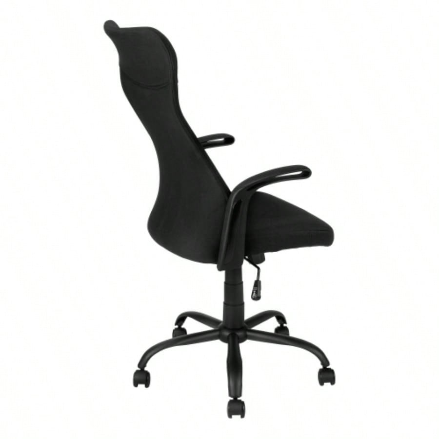 Office Chair, Adjustable Height, Swivel, Ergonomic, Armrests, Computer Desk, Work, Black Mesh, Black Metal, Contemporary, Modern