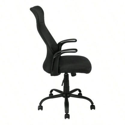 Office Chair, Adjustable Height, Swivel, Ergonomic, Armrests, Computer Desk, Work, Black Mesh, Black Metal, Contemporary, Modern