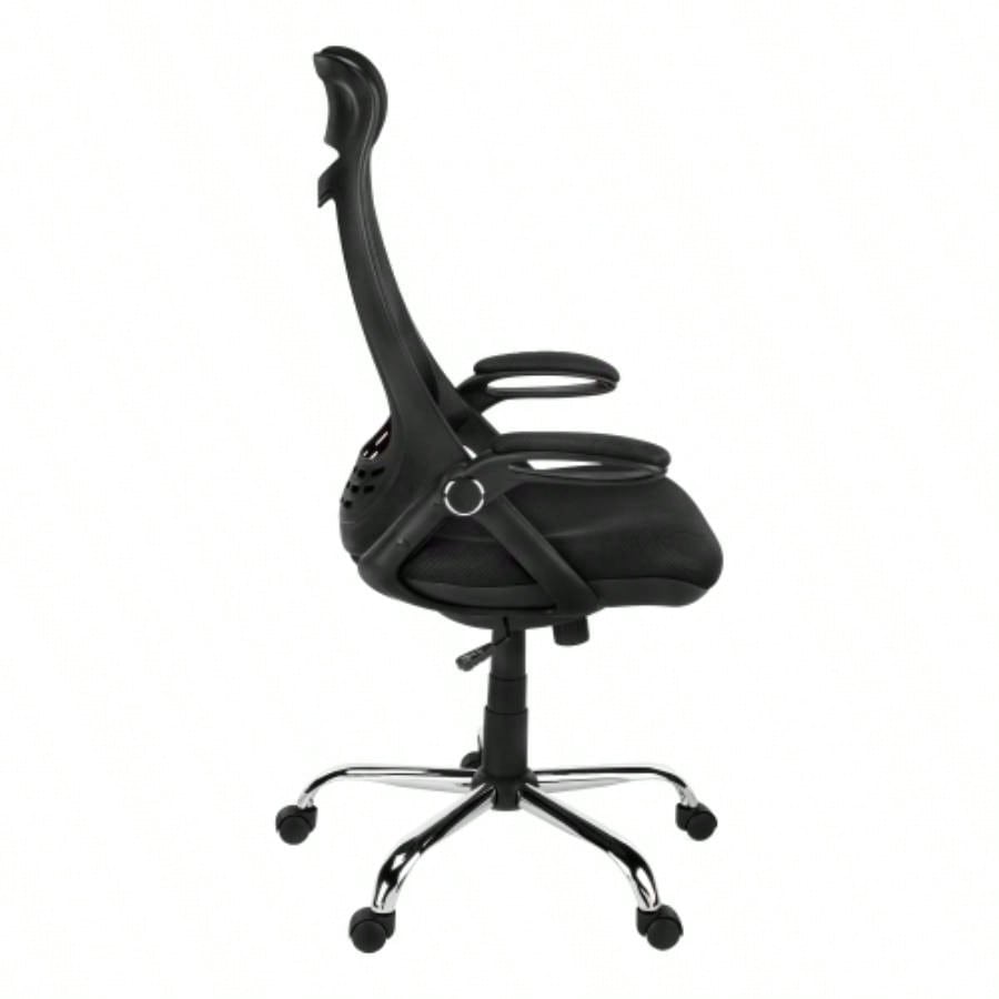 Office Chair, Adjustable Height, Swivel, Ergonomic, Armrests, Computer Desk, Work, Black Mesh, Metal, Contemporary, Modern