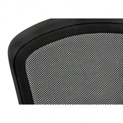 Office Chair, Adjustable Height, Swivel, Ergonomic, Armrests, Computer Desk, Work, Black Mesh, Black Metal, Contemporary, Modern