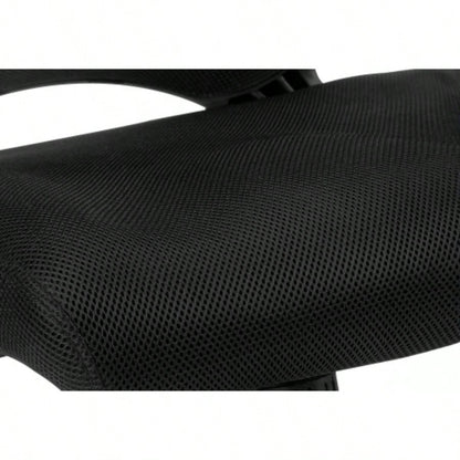 Office Chair, Adjustable Height, Swivel, Ergonomic, Armrests, Computer Desk, Work, Black Mesh, Black Metal, Contemporary, Modern