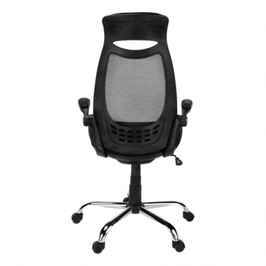Office Chair, Adjustable Height, Swivel, Ergonomic, Armrests, Computer Desk, Work, Black Mesh, Metal, Contemporary, Modern
