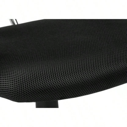 Office Chair, Adjustable Height, Swivel, Ergonomic, Armrests, Computer Desk, Work, Juvenile, Black Mesh, Black Metal, Contemporary, Modern