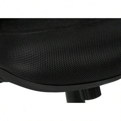 Office Chair, Adjustable Height, Swivel, Ergonomic, Armrests, Computer Desk, Work, Black Mesh, Metal, Contemporary, Modern