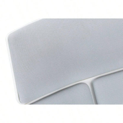 Office Chair, Adjustable Height, Swivel, Ergonomic, Armrests, Computer Desk, Work, Mesh, White Metal, Contemporary, Modern