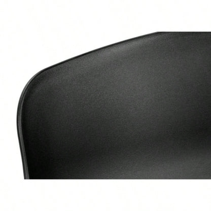 Office Chair, Adjustable Height, Swivel, Ergonomic, Computer Desk, Work, Juvenile, Black Leather Look, White Metal, Contemporary, Modern