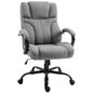 500lbs Big and Tall Office Chair with Wide, Ergonomic Executive Computer Chair with Adjustable Height, Swivel Wheels and Linen, Light