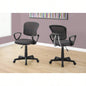Office Chair, Adjustable Height, Swivel, Ergonomic, Armrests, Computer Desk, Work, Juvenile, Mesh, Black Metal, Contemporary, Modern