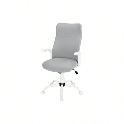 Office Chair, Adjustable Height, Swivel, Ergonomic, Armrests, Computer Desk, Work, Mesh, White Metal, Contemporary, Modern