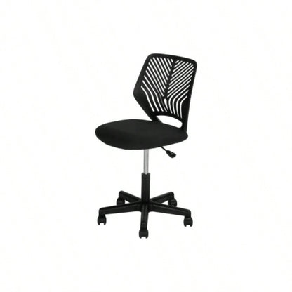 Office Chair, Adjustable Height, Swivel, Ergonomic, Computer Desk, Work, Juvenile, Black Mesh, Black Metal, Contemporary, Modern