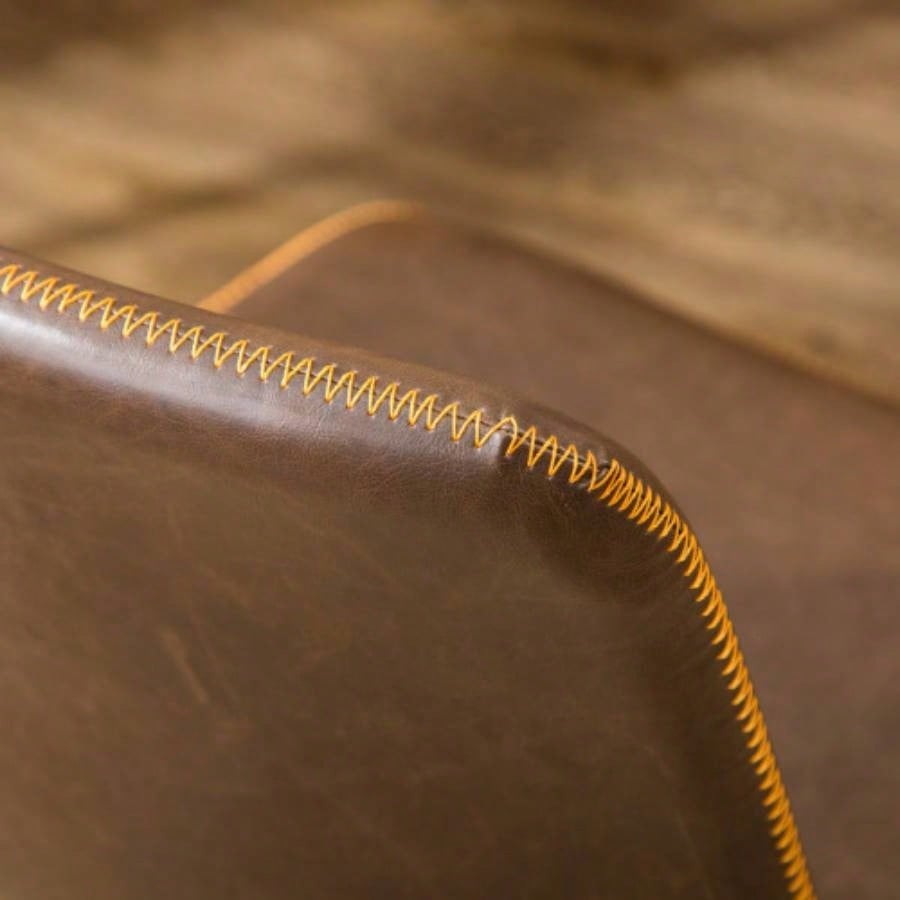 Cesena Faux Leather 360 Swivel Lift Office Chair, Antique Brown