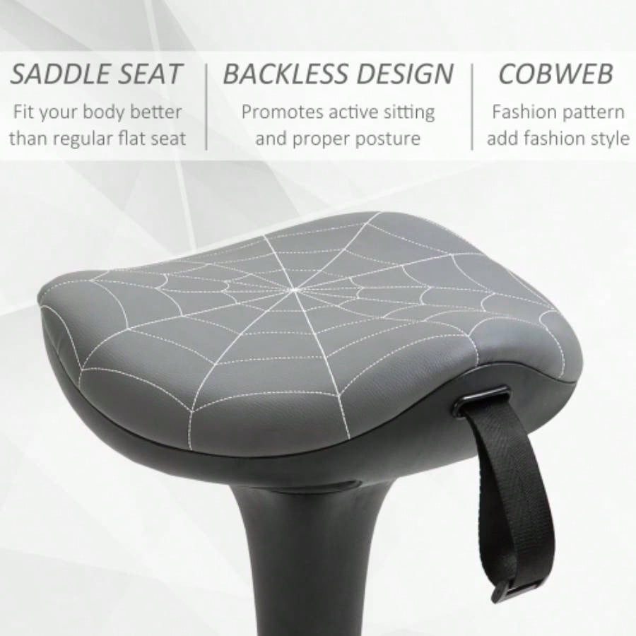 Vinsetto Lift Wobble Stool Standing Chair with 360 Swivel, Tilting Balance Chair with Adjustable Height and Active Learning Sitting,