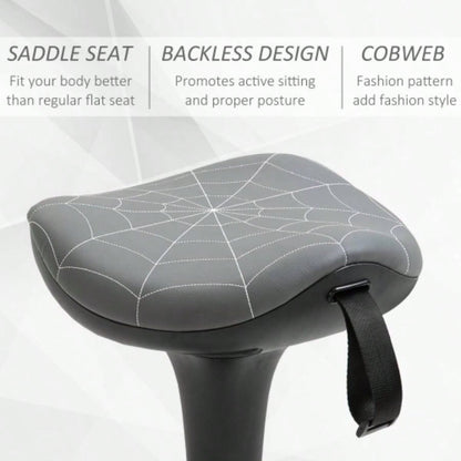 Vinsetto Lift Wobble Stool Standing Chair with 360 Swivel, Tilting Balance Chair with Adjustable Height and Active Learning Sitting,