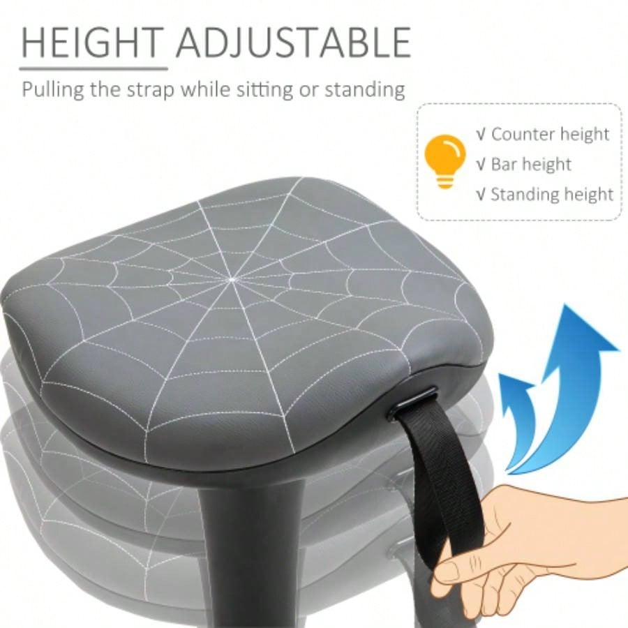 Vinsetto Lift Wobble Stool Standing Chair with 360 Swivel, Tilting Balance Chair with Adjustable Height and Active Learning Sitting,