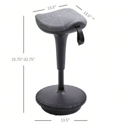 Vinsetto Lift Wobble Stool Standing Chair with 360 Swivel, Tilting Balance Chair with Adjustable Height and Active Learning Sitting,