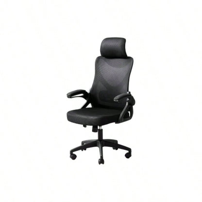 Office Chair, Adjustable Height, Ergonomic, Swivel, Work, Black Metal, Black Mesh, Contemporary, Modern
